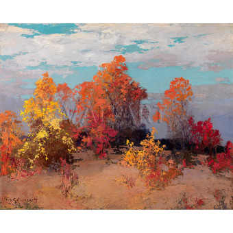 РЕПРОДУКЦИИ НА КАРТИНИ Есенен пейзаж - 1 (1950)